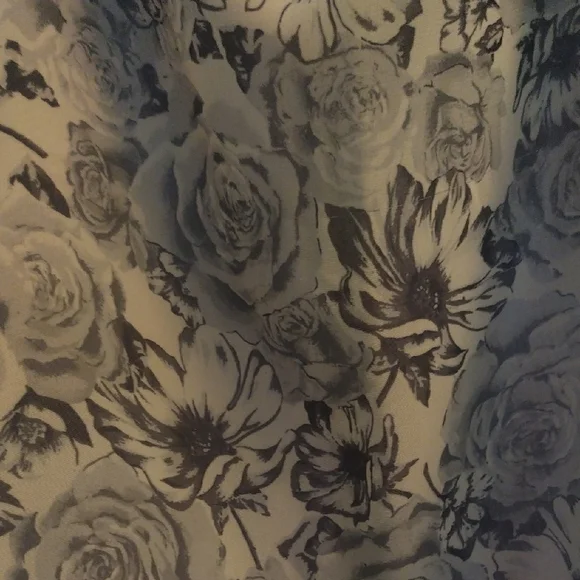 Floral Black and Tan Women's Skirt - Picture 7 of 7